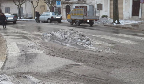 Noci: forti lamentele sui disagi causati dalla neve