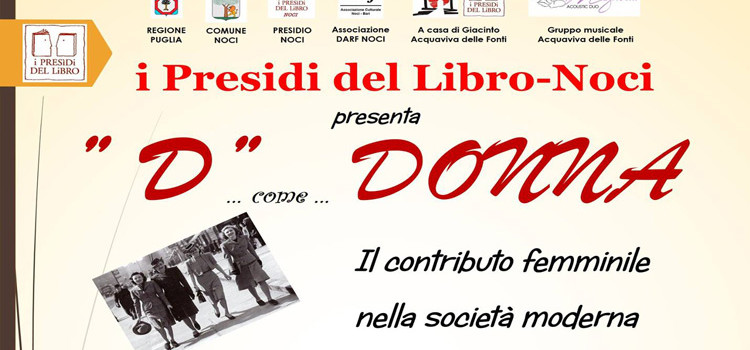 D come Donna, appuntamento con i Presidi del Libro