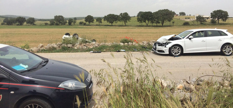 Tamponamento sulla Noci-Gioia, coinvolte tre auto